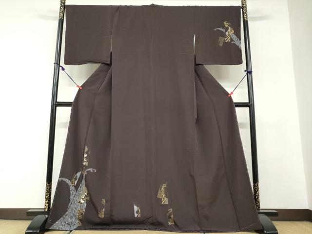 平和屋着物●訪問着　短冊吉祥文　金銀彩　やまと誂製　正絹　逸品　未使用　DABF1592ud 35,490円