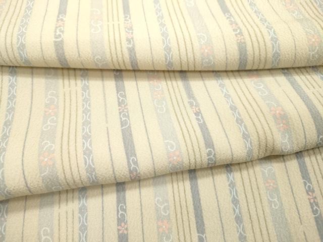 平和屋着物●小紋　花唐草間道　洗える着物　DABF2292fe 14,976円