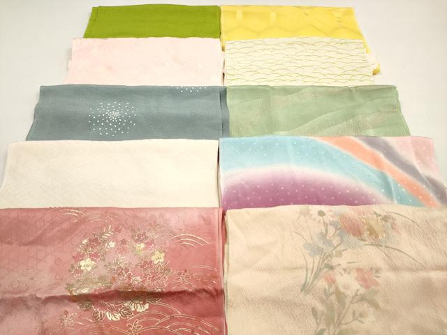 平和屋着物★和装小物　帯揚げ10枚セット　正絹　逸品　DABF5484xg