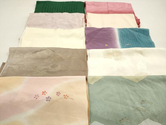 平和屋着物★和装小物　帯揚げ10枚セット　正絹　逸品　DABF5486xg