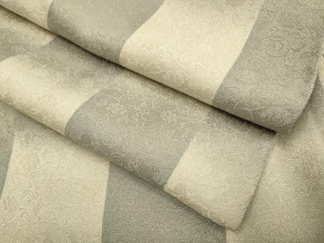 平和屋着物▽上質な小紋　単衣　変わり市松文　花唐草地紋　正絹　逸品　DABF5949du 21,229円