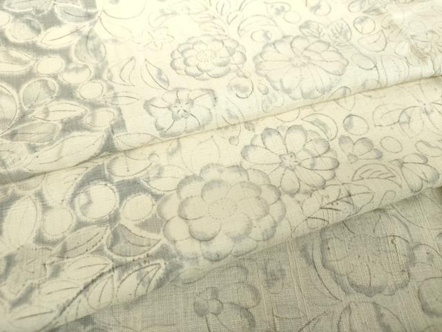 平和屋着物●上質な小紋　紬地　手描き　辻が花　正絹　逸品　DABF7762ps 27,885円