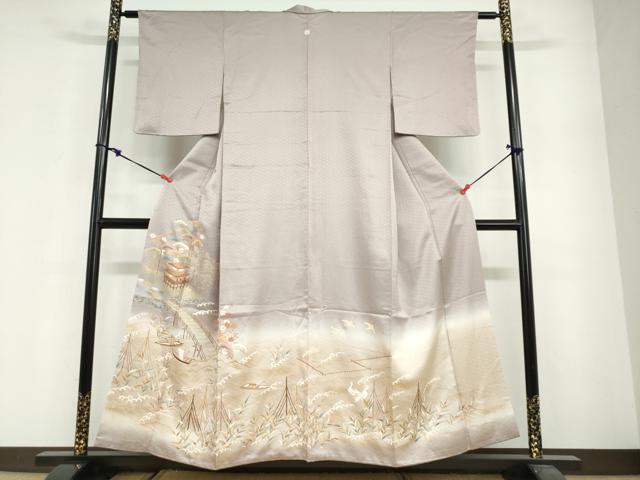平和屋着物●豪華色留袖　流水風景花鳥文　暈し染め　金彩　正絹　逸品　DABG2510ud 27,040円