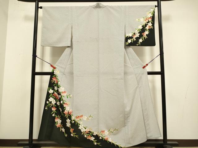 平和屋着物▽訪問着　単衣　枝垂れ桜文　金彩　洗える着物　DABG3957du 30,420円