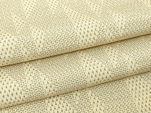 平和屋着物▽本塩沢　単衣　110亀甲　変わり間道　ロング丈　正絹　逸品　DABG9578sf 30,420円