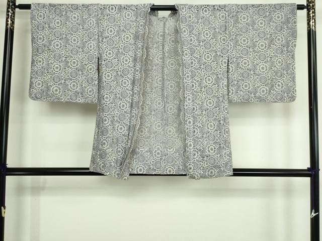 平和屋着物▽羽織　スリーシーズン　春夏秋　塵除け　総レース　花尽くし文　交織　DABG9785sf 31,200円
