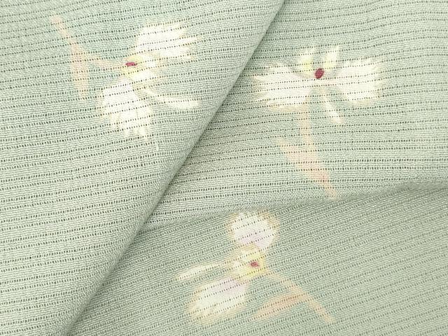 平和屋着物＊夏物　小紋　絽縮緬　舞花　正絹　逸品　DABH0270op 6,005円