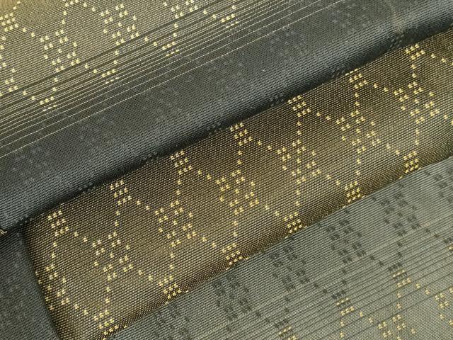 平和屋着物＊夏物　お召　紗　網目文　黒地　正絹　逸品　DABH0302op 18,176円