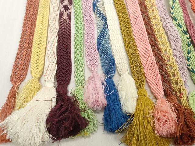 平和屋着物＊夏物　和装小物　帯締め20本セット　レース織　逸品　DABH2501zzz_4
