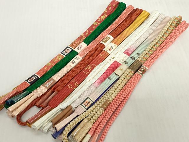 平和屋着物●和装小物　帯締め10本セット　礼装用　手組紐　高麗組　笹浪組　めいくやまと　逸品　未使用　DABH2505zzz