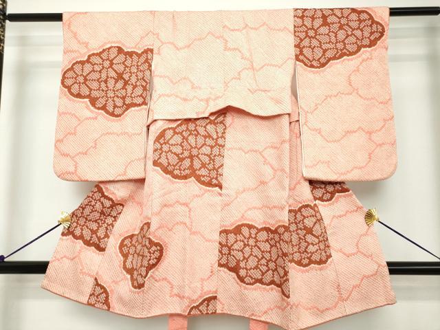 平和屋着物[]七五三　女の子　３歳　祝着　三つ身　総絞り　雲取り花文　逸品　DABH5218ea 23,400円