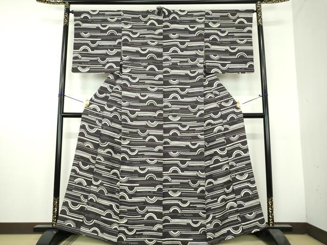平和屋着物●上質な小紋　ろうけつ染め　変わり間道　正絹　逸品　DABH9712ps 14,976円
