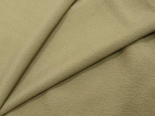 平和屋着物●上質な色無地 岩井茶色 正絹 逸品 DABI2731ud