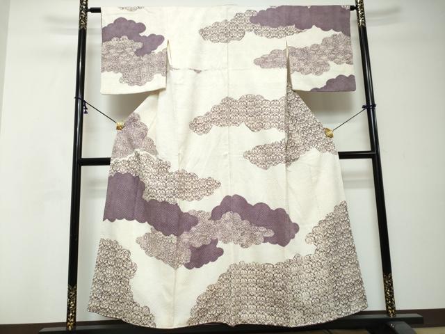 平和屋着物●名門　藤娘きぬたや・総絞り　訪問着　雲取り花文　正絹　逸品　DABI2794ud 29,575円