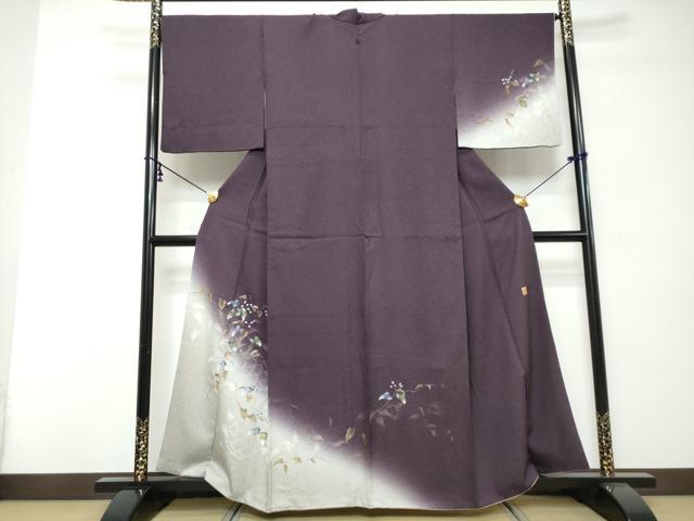 平和屋着物●和紙染染色作家・植村彩弘　訪問着　草花籬文　暈し染め　金彩　やまと誂製　正絹　逸品　DABI9087ud 33,800円