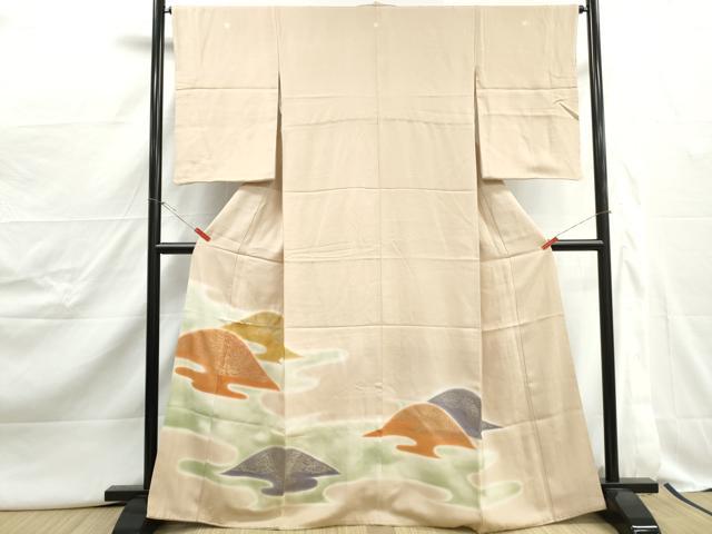 平和屋着物□豪華色留袖 重ね山風景文 暈し染め 金彩 正絹 逸品
