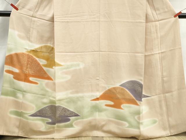 平和屋着物□豪華色留袖 重ね山風景文 暈し染め 金彩 正絹 逸品