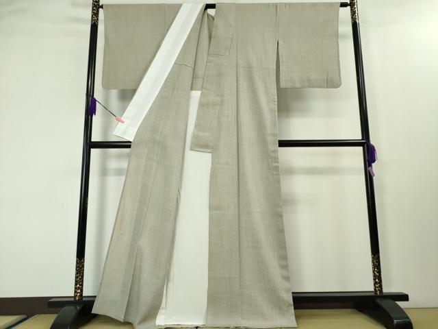 平和屋本店□極上 結城ちぢみ 単衣 小倉謹製 小倉太々 今幡