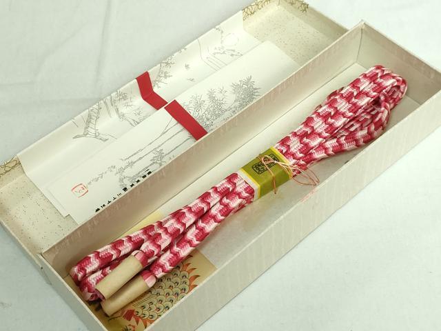 平和屋本店□極上 有職組紐道明 帯締め 御岳組 宮内庁御用 国立博物館御用