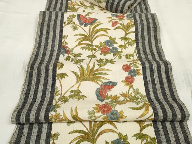 無形文化財 結城紬 名古屋帯