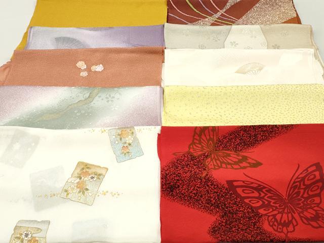 平和屋本店■和装小物　帯揚げ10枚　逸品　未使用　DZAA10615kh5