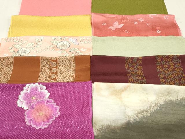平和屋本店■和装小物　帯揚げ10枚　逸品　未使用　DZAA10634kh5