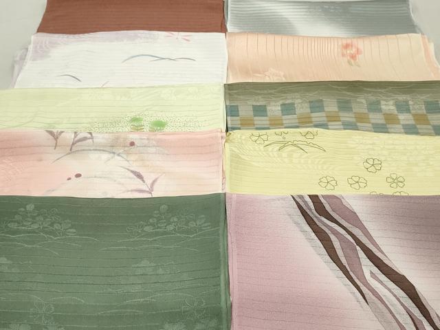 平和屋本店□和装小物 帯揚げ10枚 逸品 未使用 DZAA10736kh5 和装・和服 