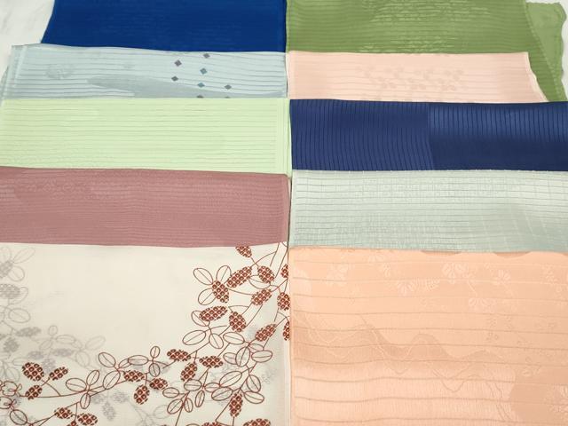 平和屋着物＊夏物 和装小物 帯揚げ10枚 全て正絹 未使用品あり 逸品  