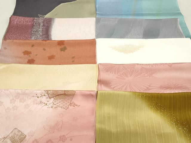 平和屋本店■和装小物　帯揚げ10枚　逸品　未使用　DZAA10737kh5