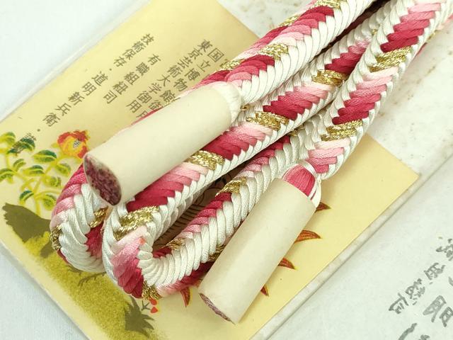 有職組紐道明　帯締め　唐組　　金糸　宮内庁御用　逸品　未使用 平和屋本店□極上 有職組紐道明 帯締め 唐組 桐壺 金糸 宮内庁御用