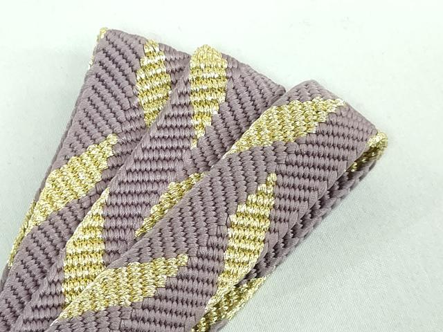 平和屋本店□極上 有職組紐道明 帯締め 笹浪組 金糸 宮内庁御用