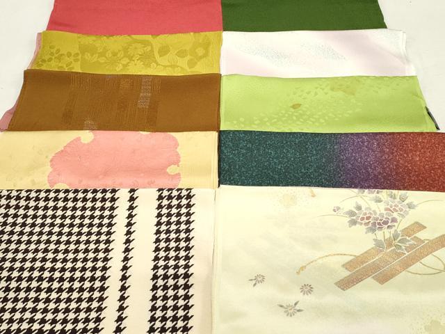 平和屋本店■和装小物　帯揚げ10枚　逸品　未使用　DZAA10773kh5