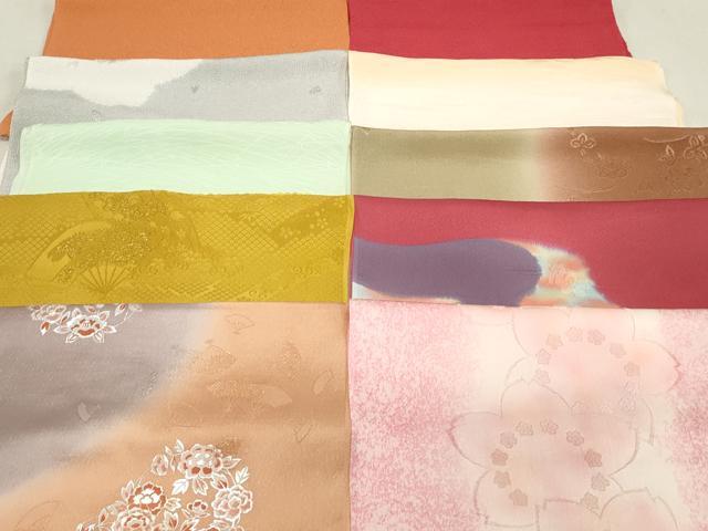 平和屋本店■和装小物　帯揚げ10枚　逸品　未使用　DZAA10778kh5