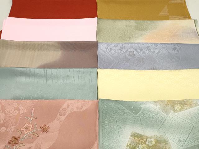 平和屋本店■和装小物　帯揚げ10枚　逸品　未使用　DZAA10779kh5