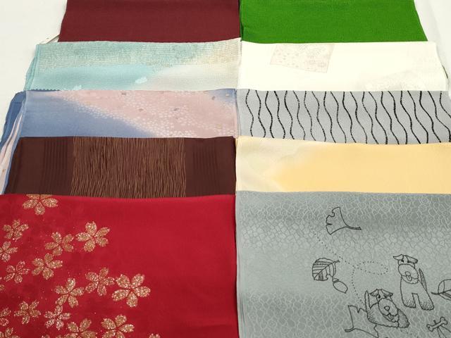 平和屋本店■和装小物　帯揚げ10枚　逸品　未使用　DZAA10797kh5