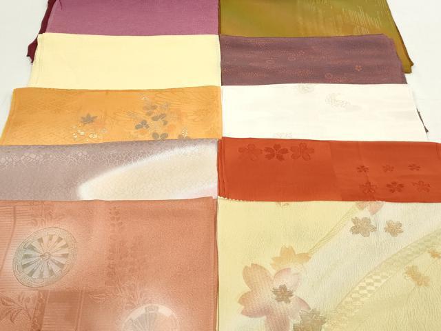 平和屋本店■和装小物　帯揚げ10枚　逸品　未使用　DZAA10829kh5