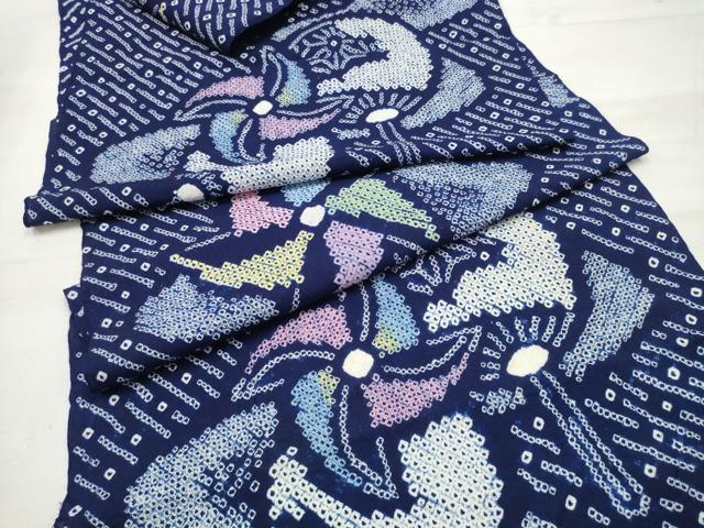 平和屋着物▽本塩沢　単衣　110亀甲　幾何学文様　正絹　逸品　AABA7786fy 平和屋着物▽本塩沢 単衣 110亀甲 幾何学文様 正絹 逸品 AABA7786fy