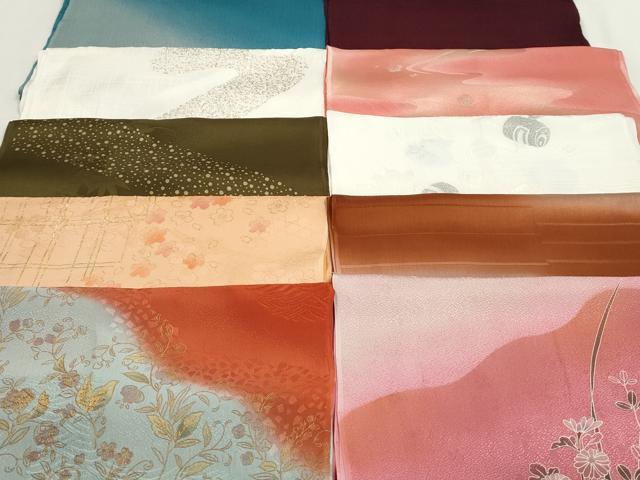 平和屋本店■和装小物　帯揚げ10枚　逸品　未使用　DZAA10882kh5