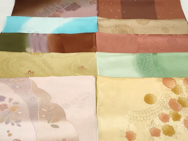 平和屋本店■和装小物　帯揚げ10枚　逸品　未使用　DZAA10957kh5