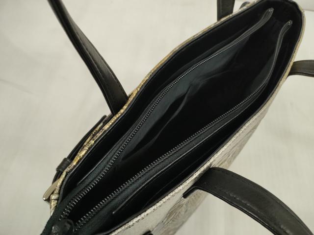 平和屋本店□和装小物 バッグ 金唐革 型押し ハンドバッグ 逸品  