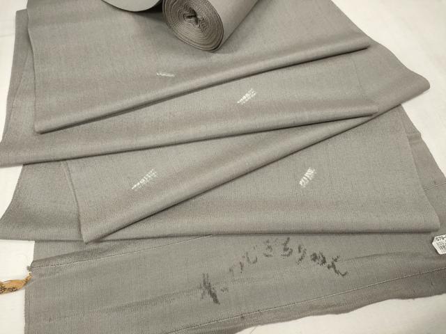 平和屋本店■小紋　反物　着尺　紬ちりめん　柏子木絞り　逸品　未使用　DZAA11089kh5