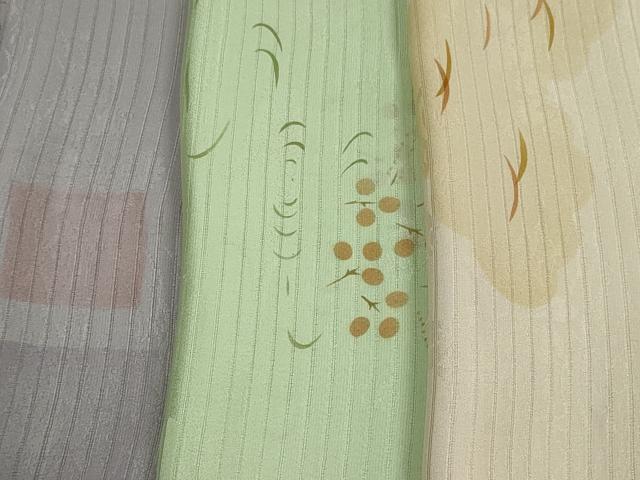 平和屋本店□夏物 和装小物 帯揚げ5枚 正絹 逸品 未使用 DZAA11150kh5