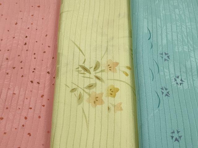 平和屋本店□夏物 和装小物 帯揚げ5枚 正絹 逸品 未使用 DZAA11148kh5