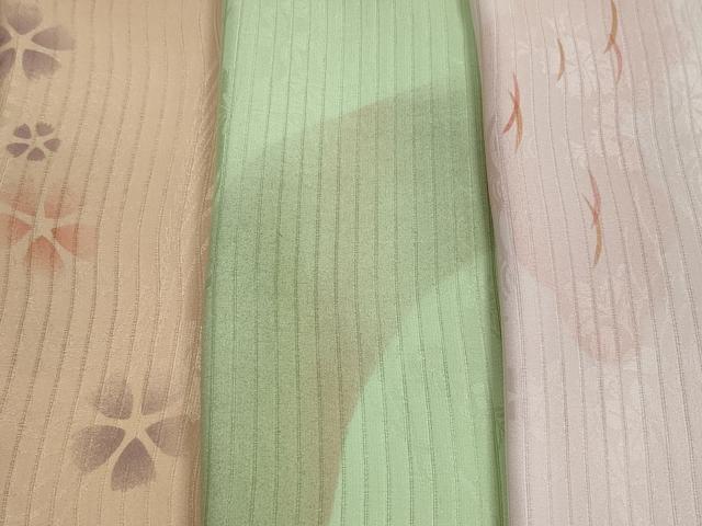 平和屋本店□夏物 和装小物 帯揚げ5枚 正絹 逸品 未使用 DZAA11145kh5