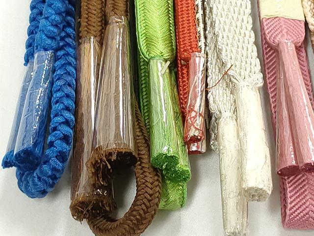 平和屋着物○龍村美術織物 和装小物 帯締め10本セット 組紐 金銀糸