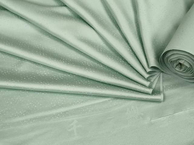 平和屋本店■極上　創業460年・千總　色無地　反物　着尺　錆青磁色　逸品　未使用　DZAA11174kh5