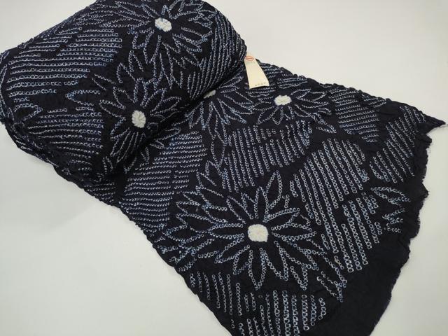 平和屋本店■極上　夏物　浴衣　有松鳴海絞り　反物　着尺　湯のし前　花繋ぎ　綿　逸品　未使用　DZAA11304kh5_5