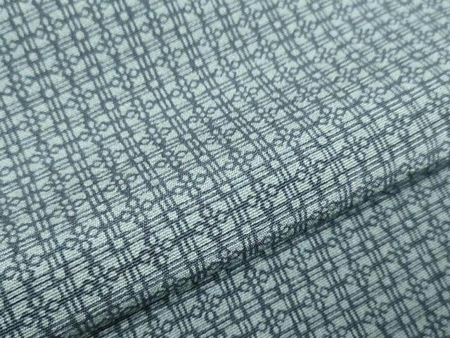 平和屋本店●人間国宝・中島秀吉・重要無形文化財 江戸小紋 反物 着尺 草木染 二道四ツ花浮し 証紙付 上代38万 逸品 未使用 DZAA11325kh5