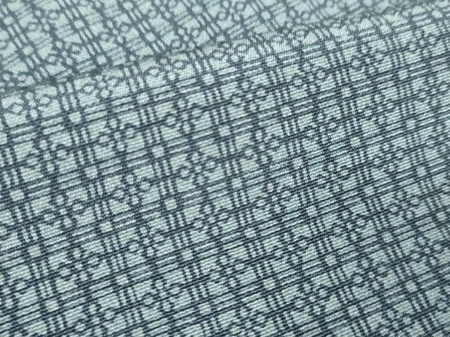 平和屋本店●人間国宝・中島秀吉・重要無形文化財 江戸小紋 反物 着尺 草木染 二道四ツ花浮し 証紙付 上代38万 逸品 未使用 DZAA11325kh5