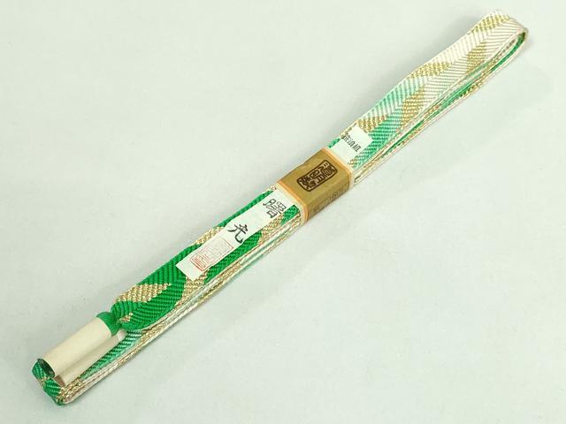 平和屋本店■極上　有職組紐道明　帯締め　笹浪組　金糸　宮内庁御用　国立博物館御用　東京芸術大学御用　逸品　未使用　DZAA11331kh5